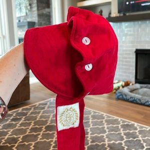 Beaufort Bonnet Company red corduroy bonnet xs